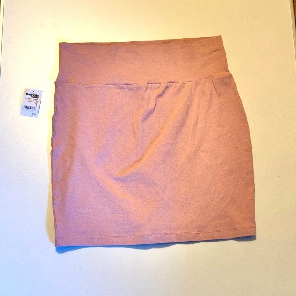 NWT mauve Charlotte Russe mini skirt, size large